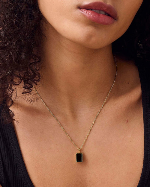 Black Onyx Pendant Necklace