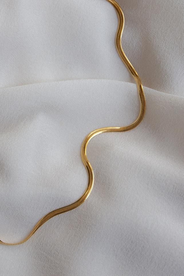 Golden Snake Chain Necklace