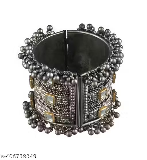 oxidized trending cuff bangles
